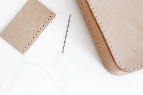 Hand-stitching Leather: Nikki&Mallory's Original Crossbody