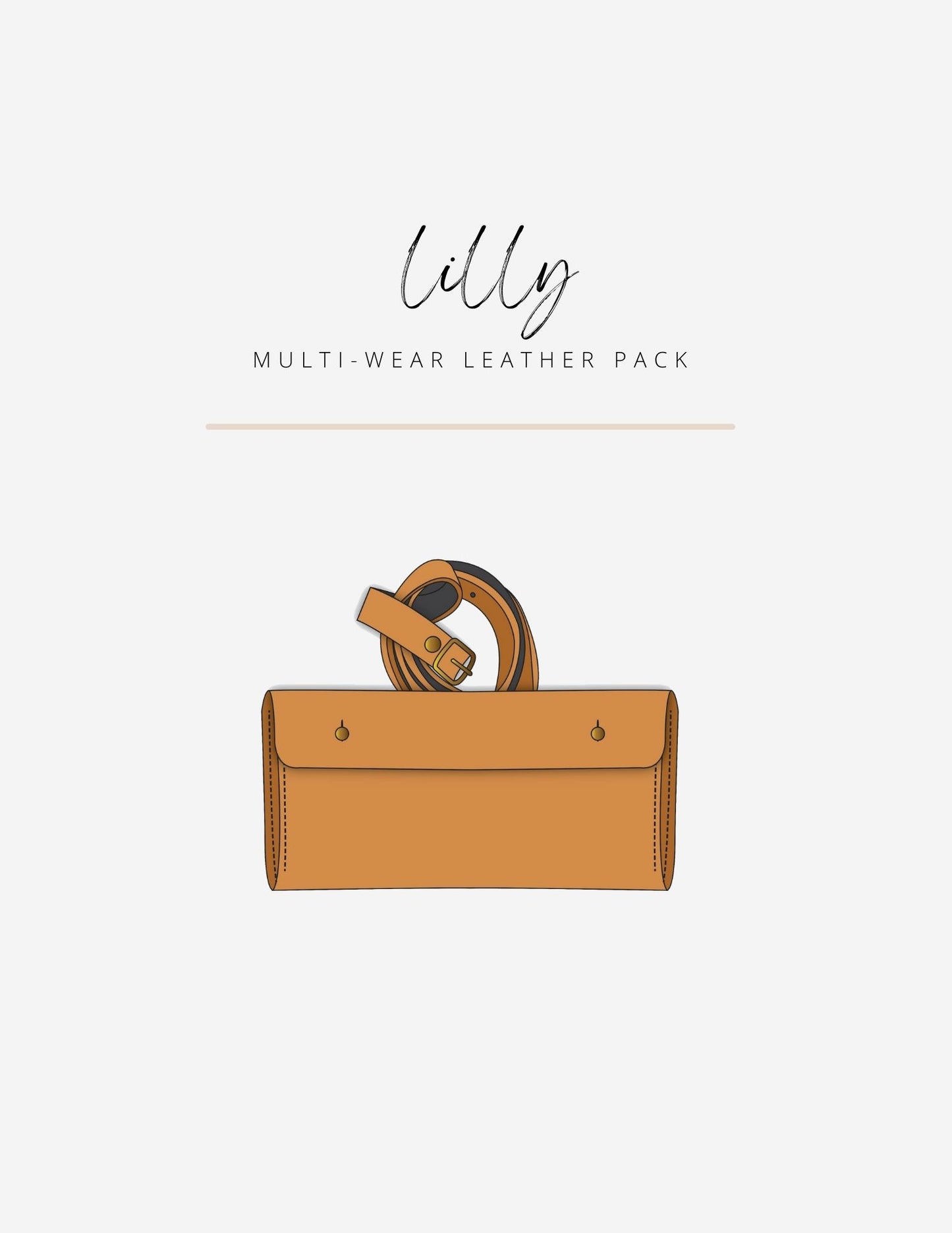 Lilly Pack/Leather Pack (PDF Pattern)