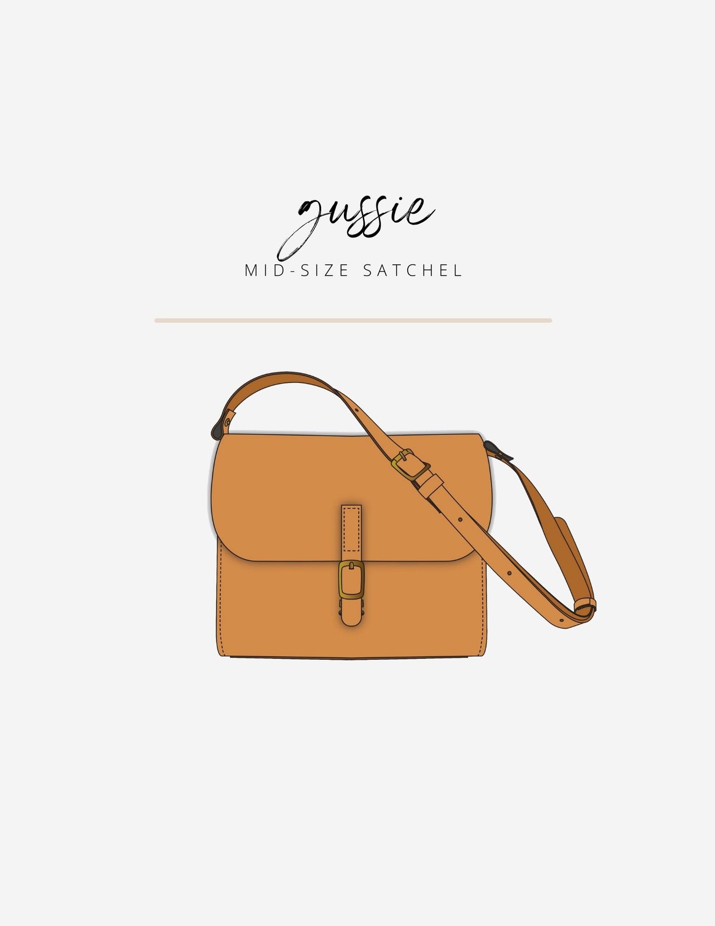 Gussie Mid-Size Satchel (PDF Pattern)