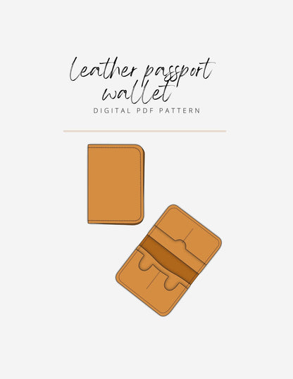 Leather Passport Wallet (PDF Pattern)